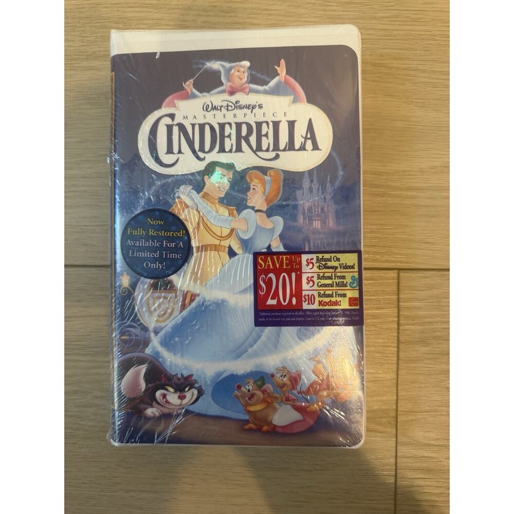 Cinderella VHS 1995 Disney Masterpiece Collection FACTORY SEALED NEW